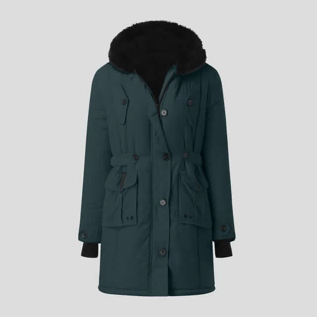 Drune | Damen Winter Parka mit luxuriösem Kunstfellkragen