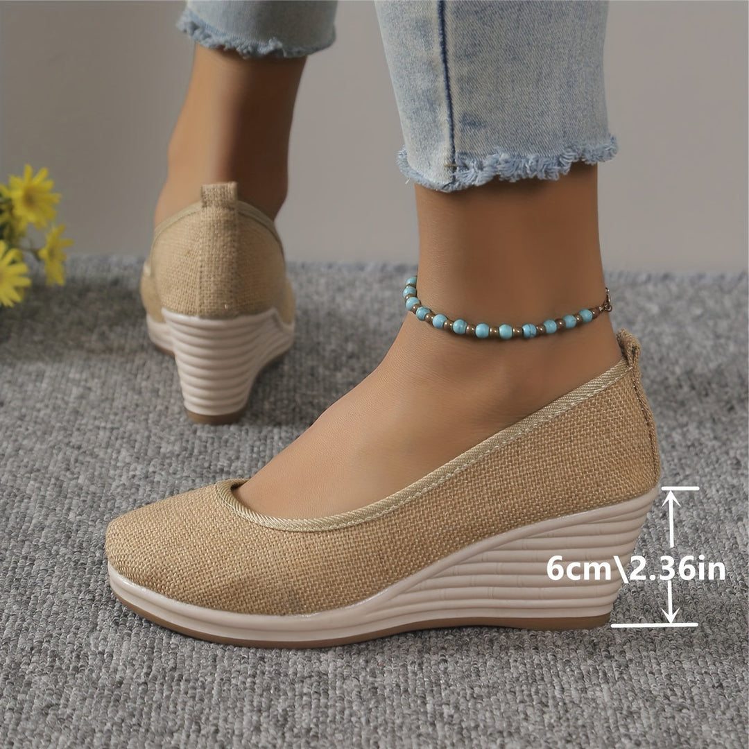 Drune | Atmungsaktive Slipper Mit Keilabsatz Schuhen