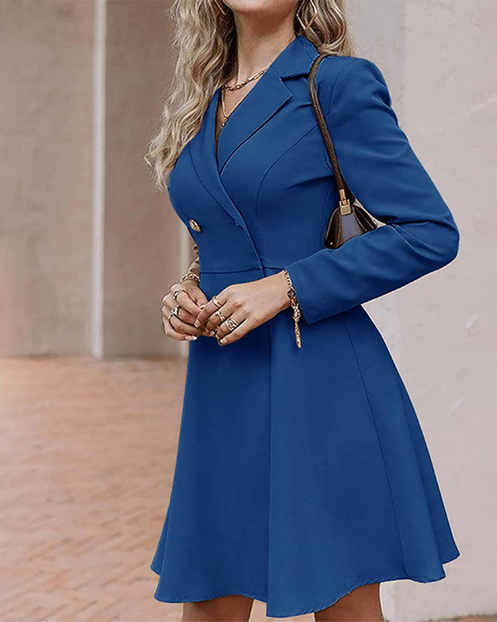 Drune | Kleid mit Knopfrevers