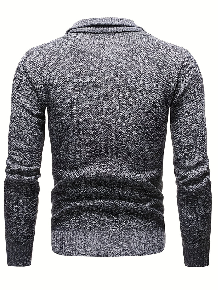 Drune | Stilvoller, Lässiger Pullover Mit Halbem Reißverschluss