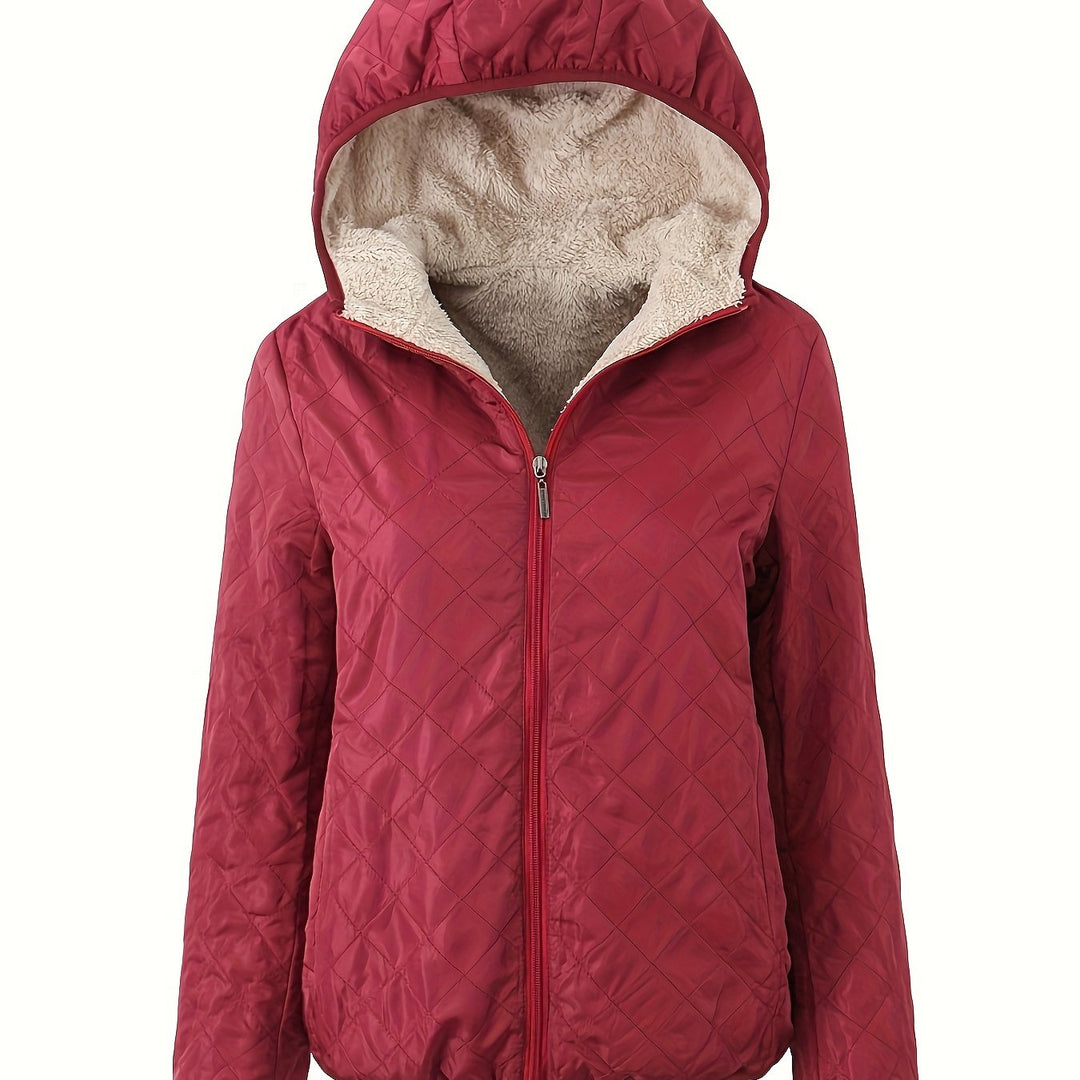 Drune | Steppjacke mit Reißverschluss und Kapuze
