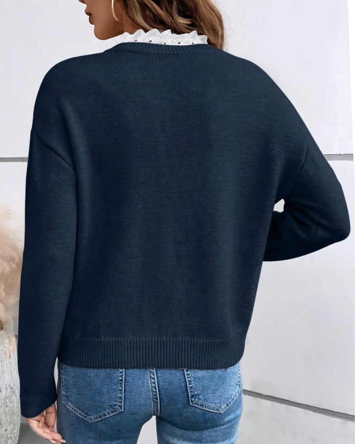 Drune | Strickpullover mit Spitze