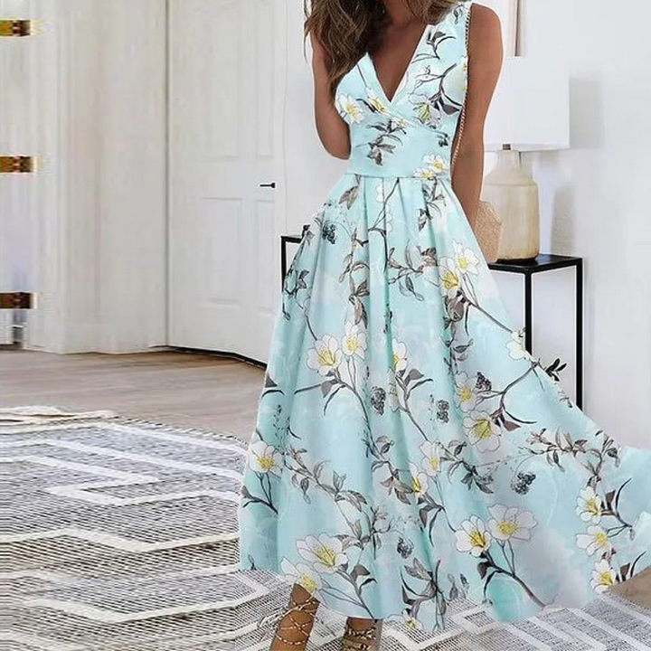 Drune | Elegantes Maxikleid mit Floralem Muster