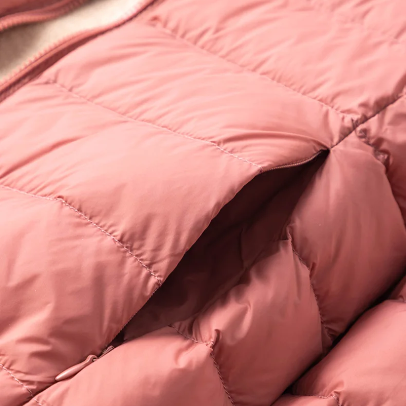 Drune | Steppjacke Leicht mit Kapuze Warm Gefüttert Lässige Passform