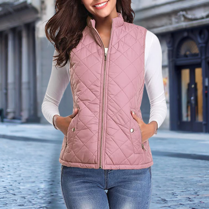 Drune | Elegante Steppjacke mit Zipper für Damen
