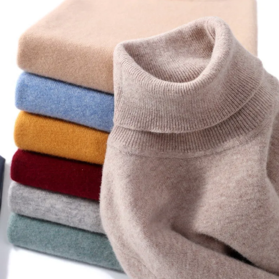 Drune | Herren Wollpullover Mit Rollkragen Und Schlankem Design