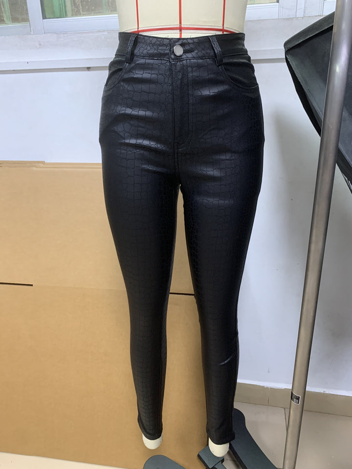 Drune | Beschichtete Skinny Jeans Mit Hoher Taille