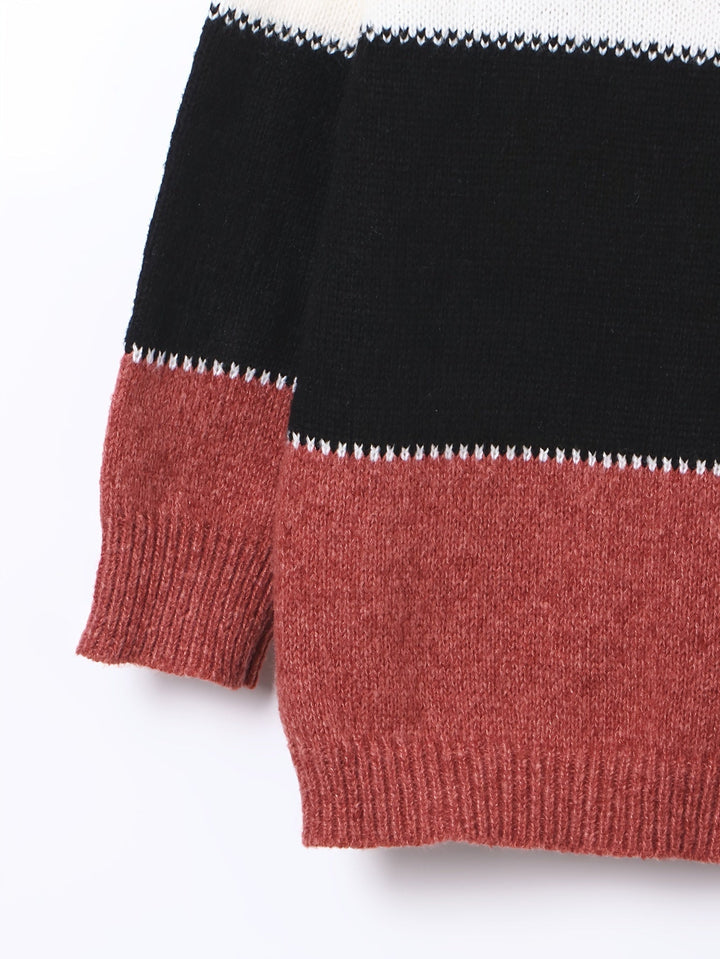 Drune | Lässiger Pullover mit Reißverschluss Damen