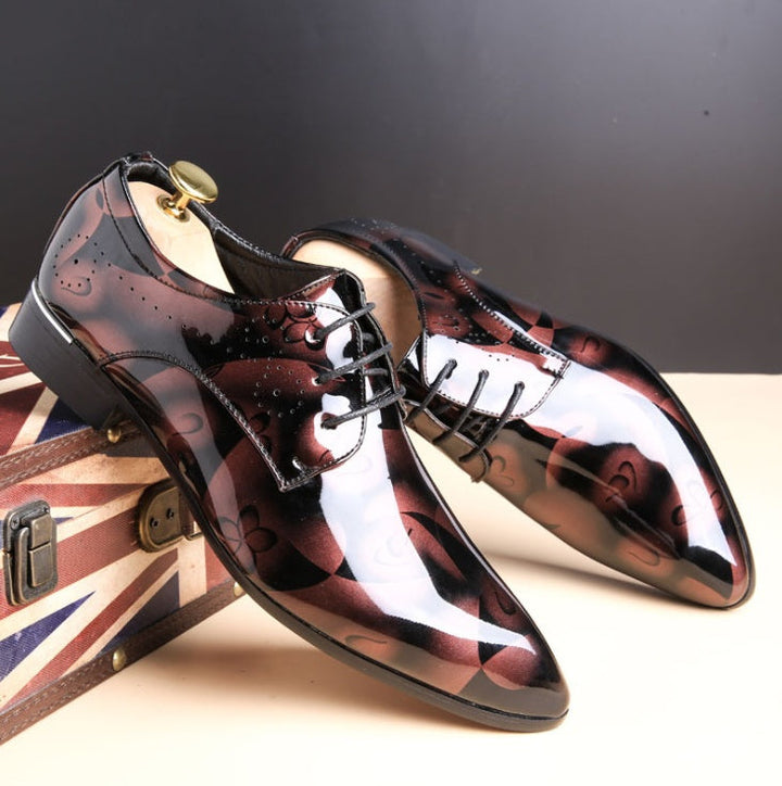 Drune | Große Herren Business Freizeitschuhe Aus Glanzleder