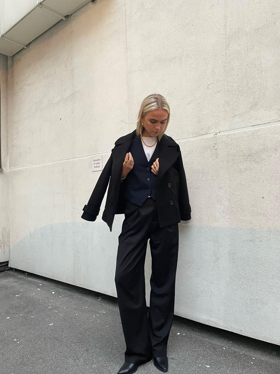 Drune | Klassischer Peacoat mit doppelter Knopfleiste