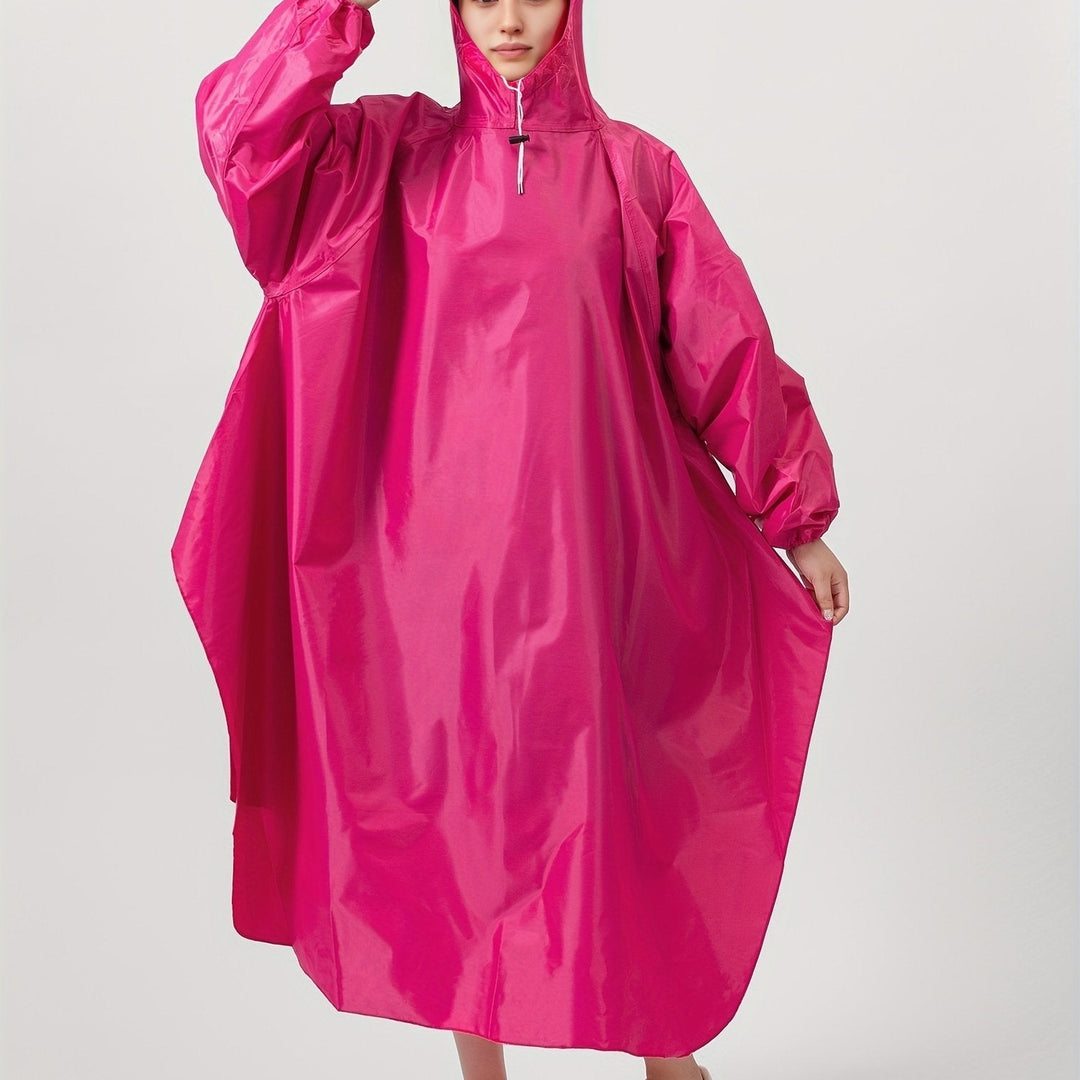Wasserdichter Unisex-Regenponcho mit Kapuze