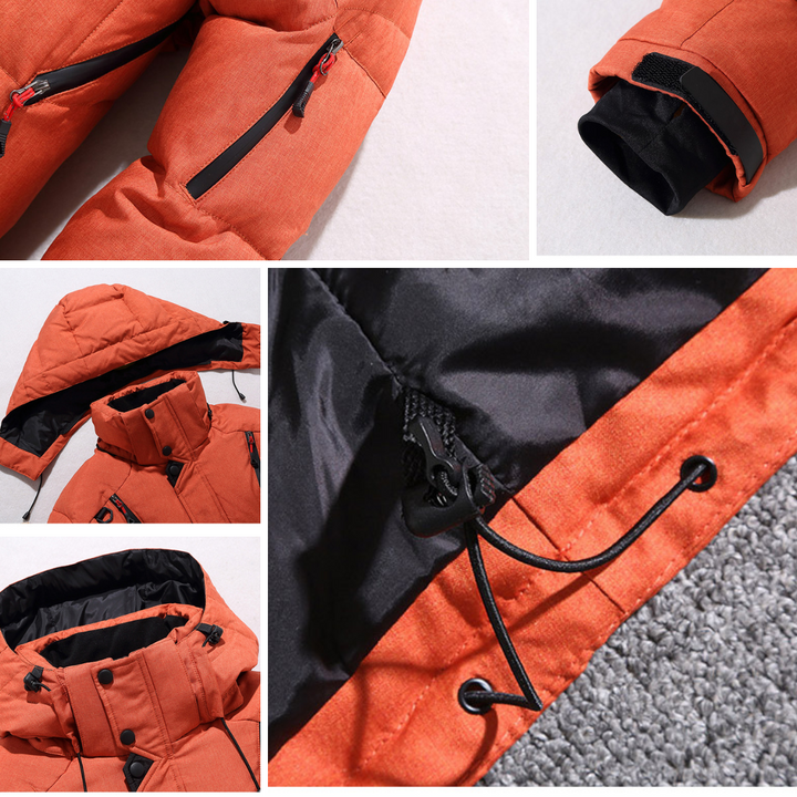 Drune | Parka Hochwertige Winterjacke für Herren mit Abnehmbarer Kapuze.