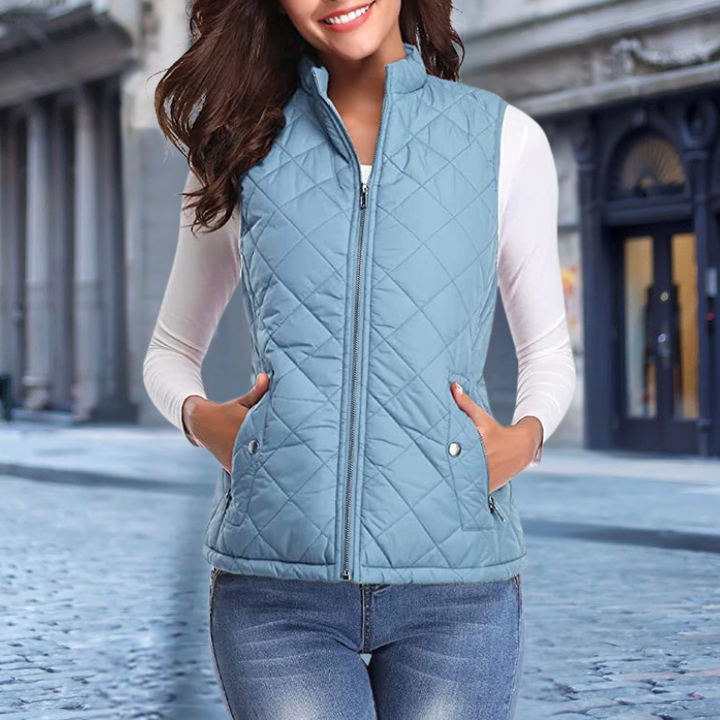 Drune | Elegante Steppjacke mit Zipper für Damen