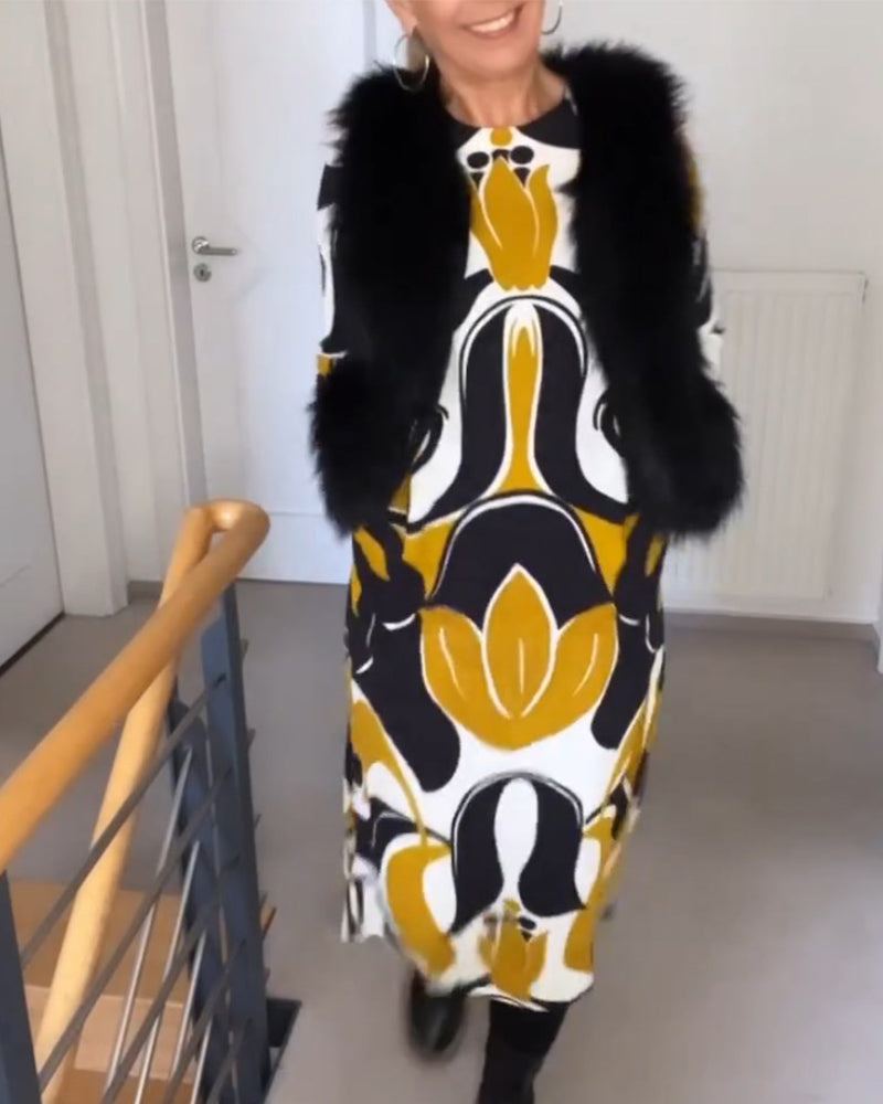 Drune | Rundhals Kleid
