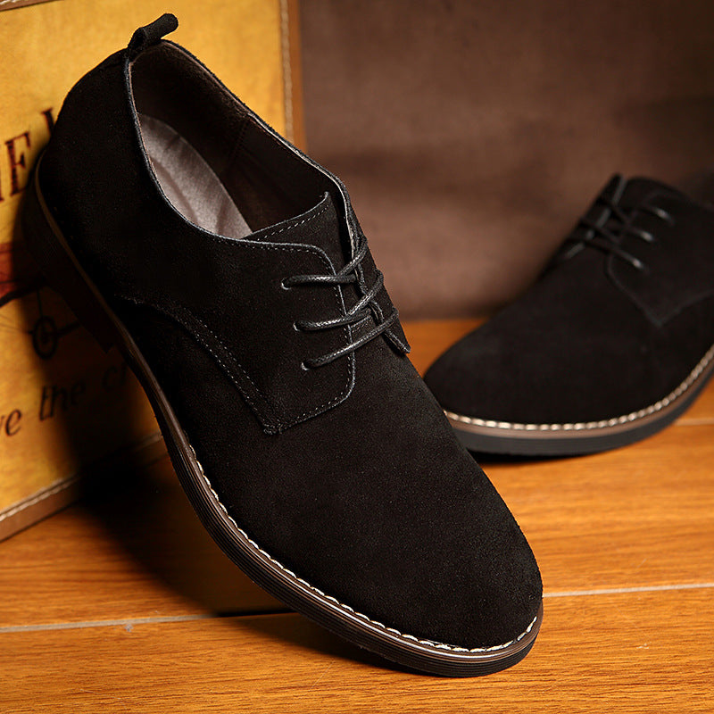 Herren Elegante Wildleder Schnür-Schuh Drune