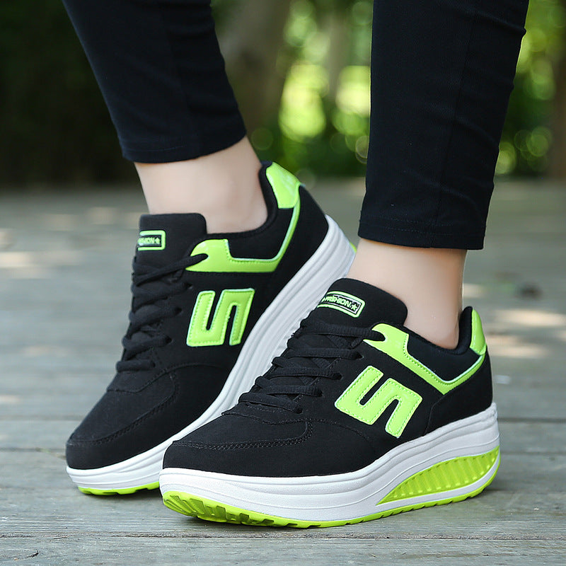 Damen nan Balance-Walking-Sneaker mit ergonomischer Wippsohle und entlastender Mittelsohle Drune