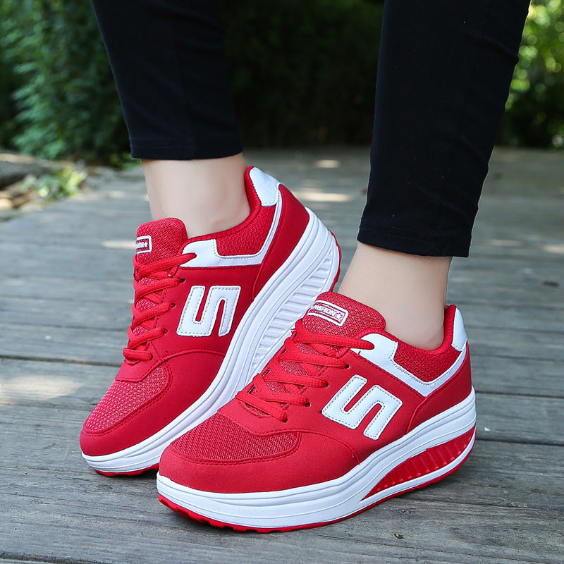 Damen nan Balance-Walking-Sneaker mit ergonomischer Wippsohle und entlastender Mittelsohle Drune