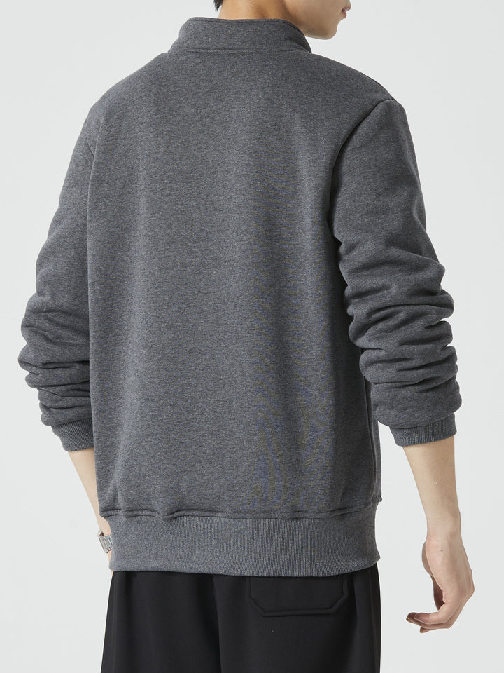 Drune | Herren Pullover mit Stehkragen für Herbst Winter