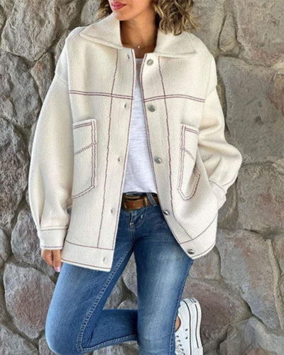 Drune | Stilvolle Jacke mit Kontrastierenden Revers