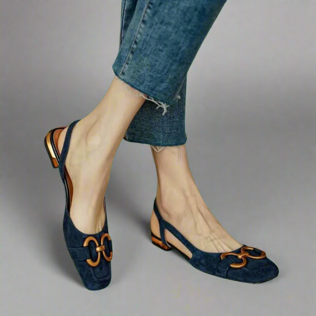 Elegante Orthopädische Sandalen mit Blockabsatz Drune