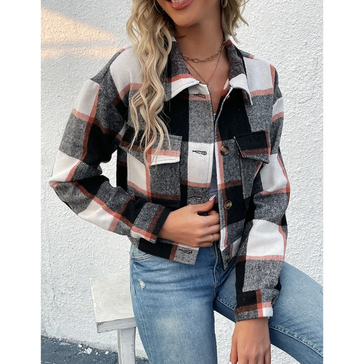 Drune | Trendige Karierte Jacke für Damen