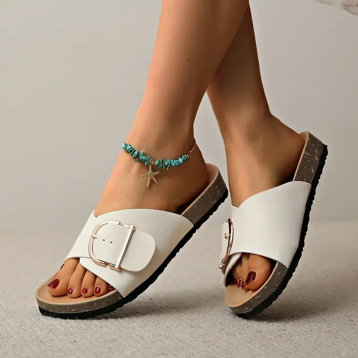 DruneOrthopädische Flache Sandalen mit Verstellbaren Riemen