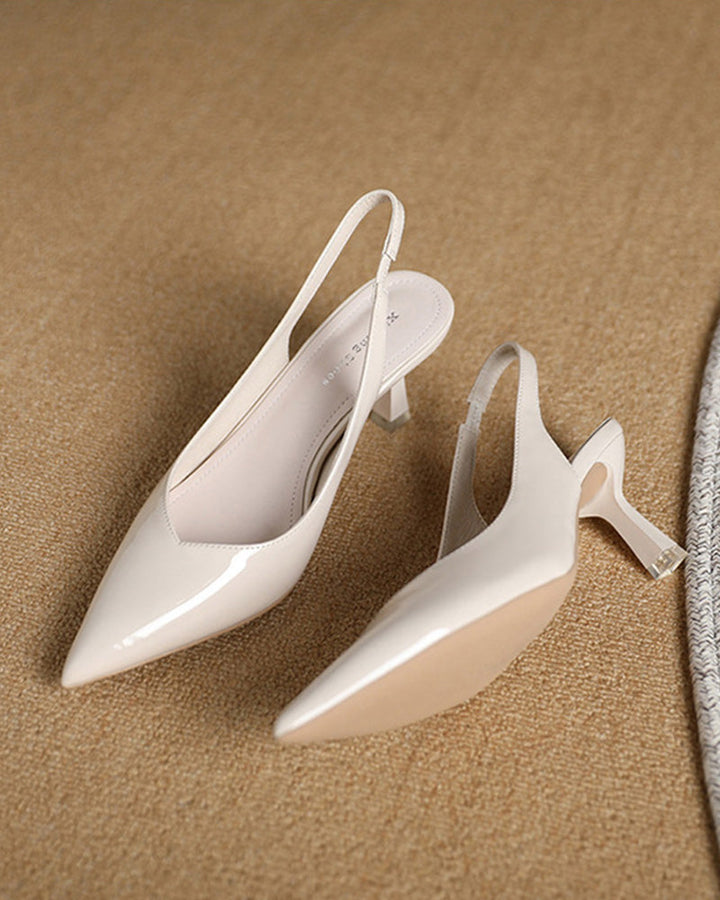 Drune | Einfarbige, Temperamentvolle High Heels mit Spitzer Zehenpartie