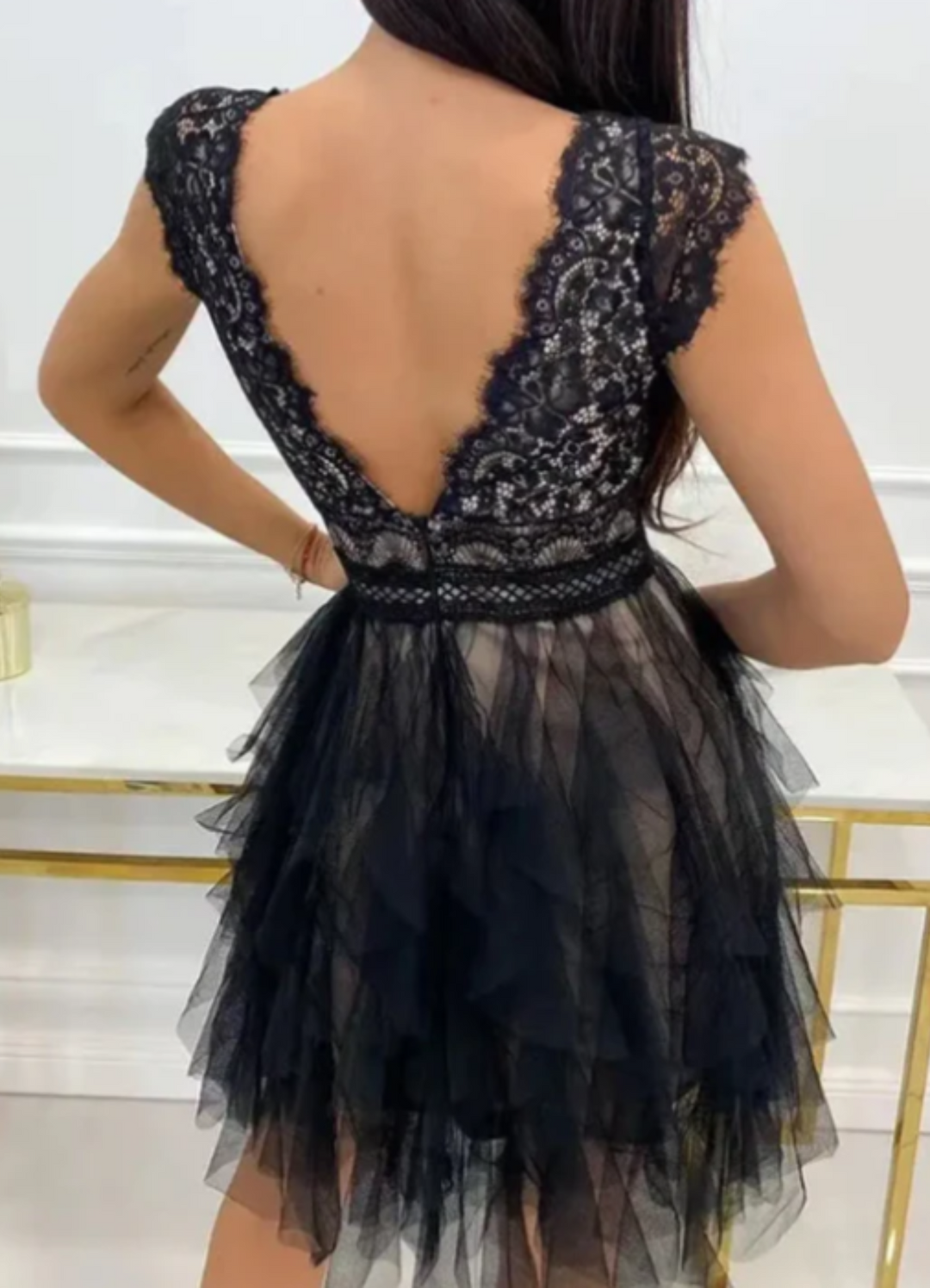Drune | Einfaches Abendkleid für Damen Mini