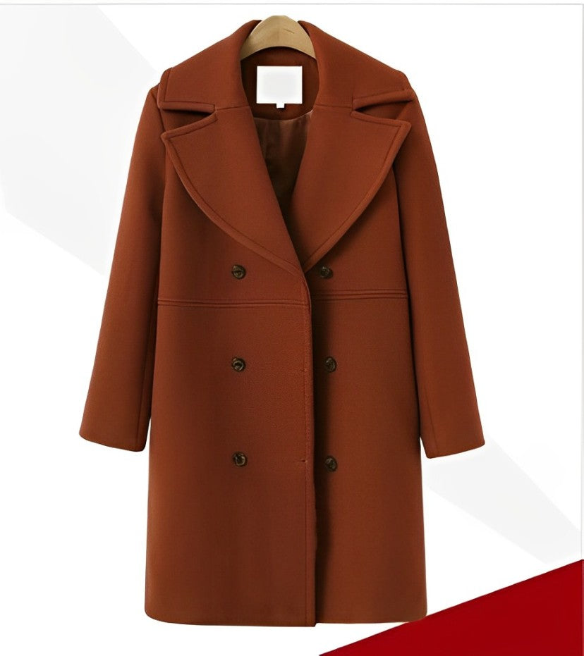 Drune | Warmer Und Langer Woll|Trenchcoat