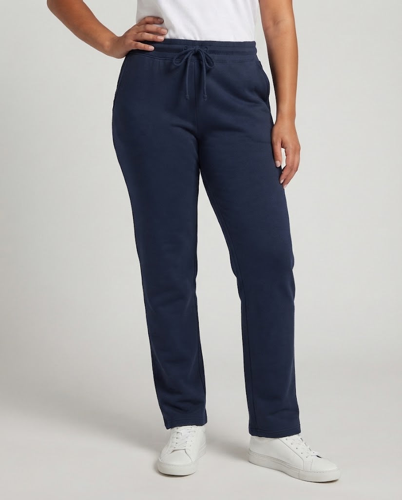 Damen Sportlich Bequeme Hose mit Elastischem Bund Drune