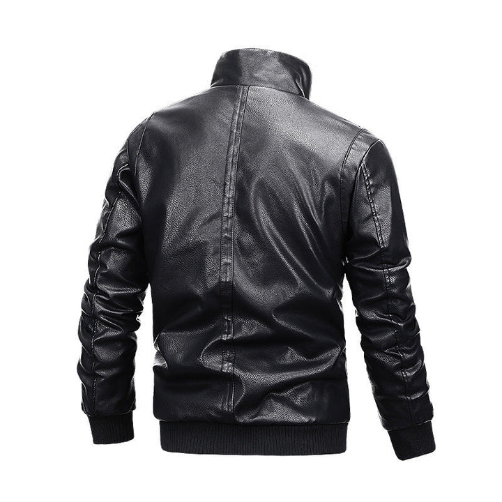 Drune | Gequiltete PU-Lederjacke Herren