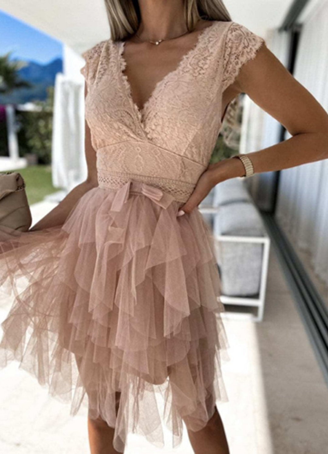Drune | Einfaches Abendkleid für Damen Mini