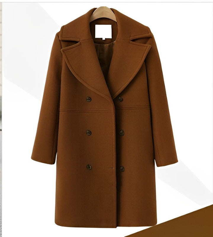 Drune | Warmer Und Langer Woll|Trenchcoat