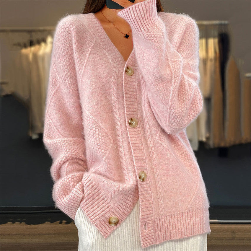 Drune | Strickjacke mit V-Ausschnitt