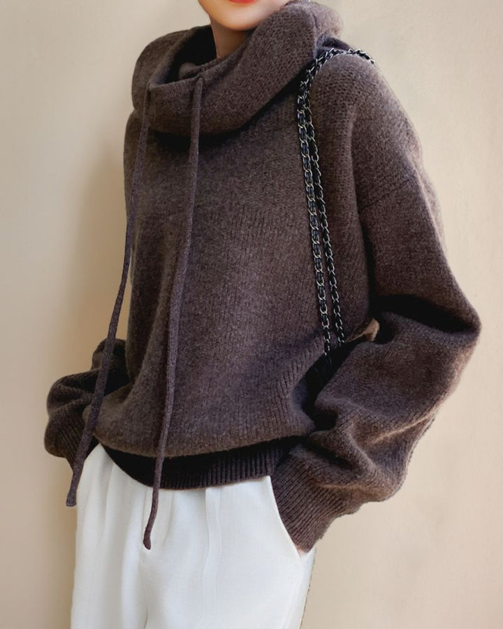 Drune | Merino Wol Trollenhals-Pullover
