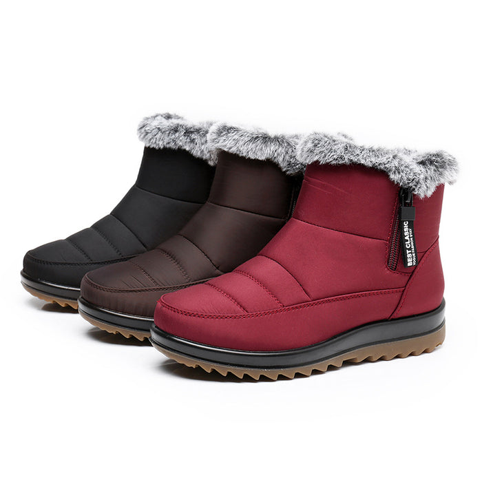 Drune | Damen Winter Wasserdichte Warme Baumwollstiefel