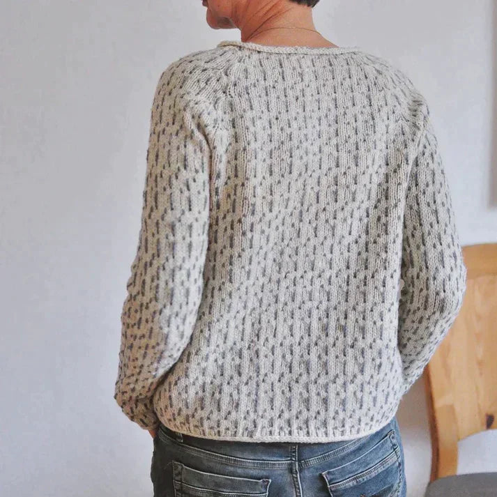 Drune | Grauer Boot-Ausschnitt Pullover - Stilvolle und Bequeme Damenbekleidung