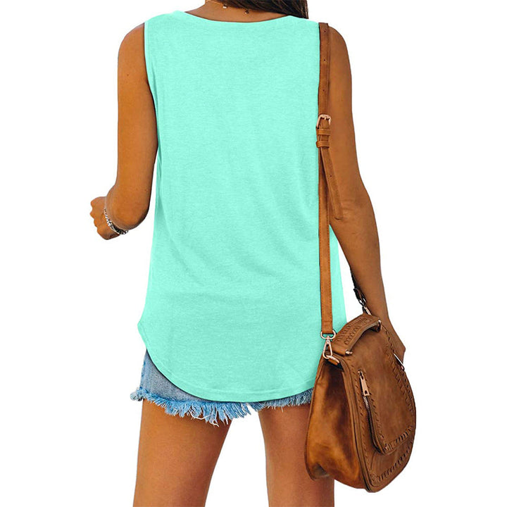 Drune | Jersey Tank-Top mit V-Ausschnitt