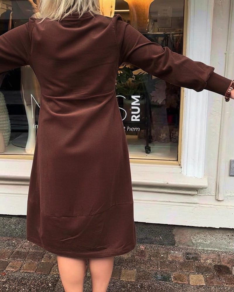 Drune | Retro Kleid mit Langen Ärmeln
