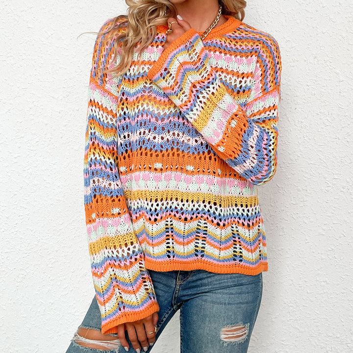 Drune | Gestreifter Strickpullover Mit Feinem Design