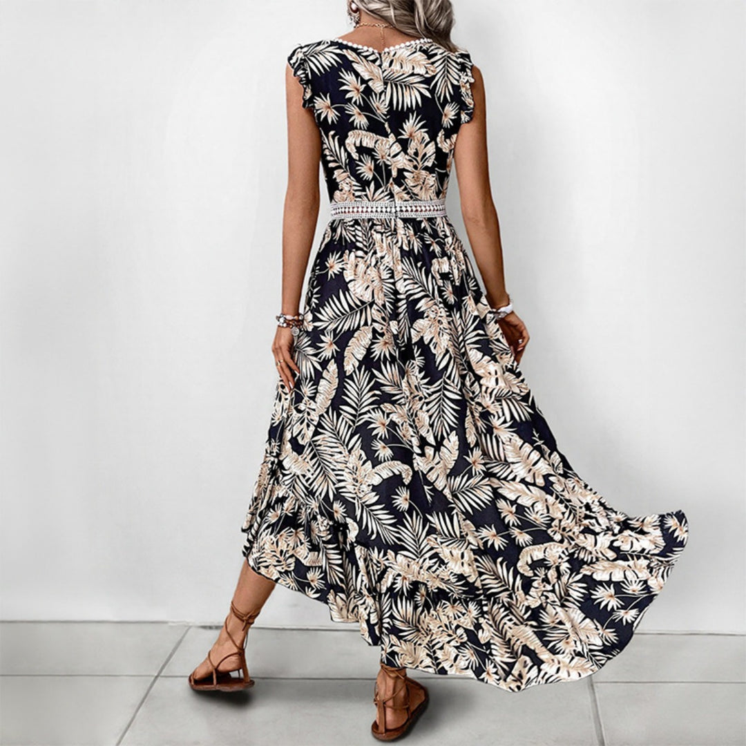 Drune | Unregelmäßiges Kleid mit V-Ausschnitt