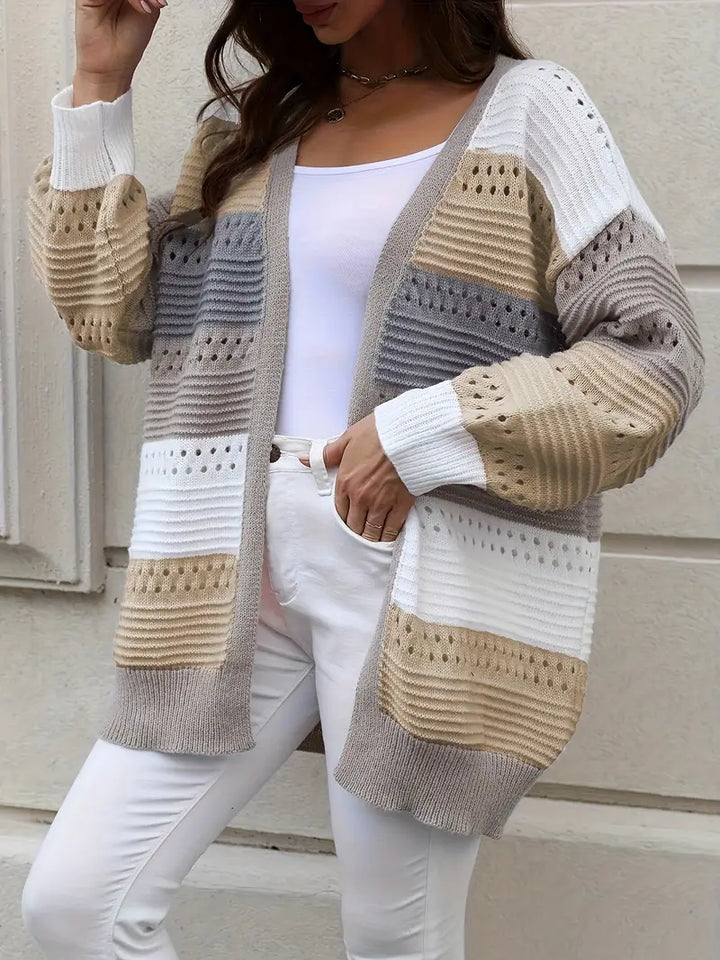 Drune | Strickjacke mit Farbblockierungen