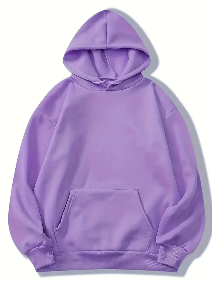 Drune | Bequemer Einfarbiger Damen Hoodie mit Kapuze