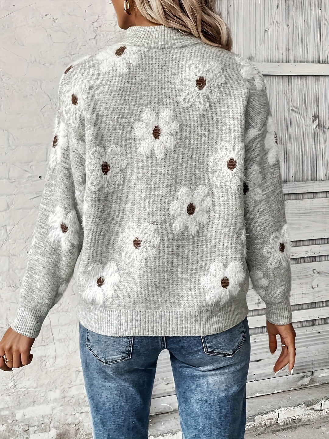 Drune | Lässiger Pullover mit Reißverschluss Damen