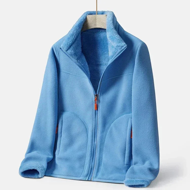 Drune | Warme Fleecejacke mit Doppelter Knopfleiste für Damen