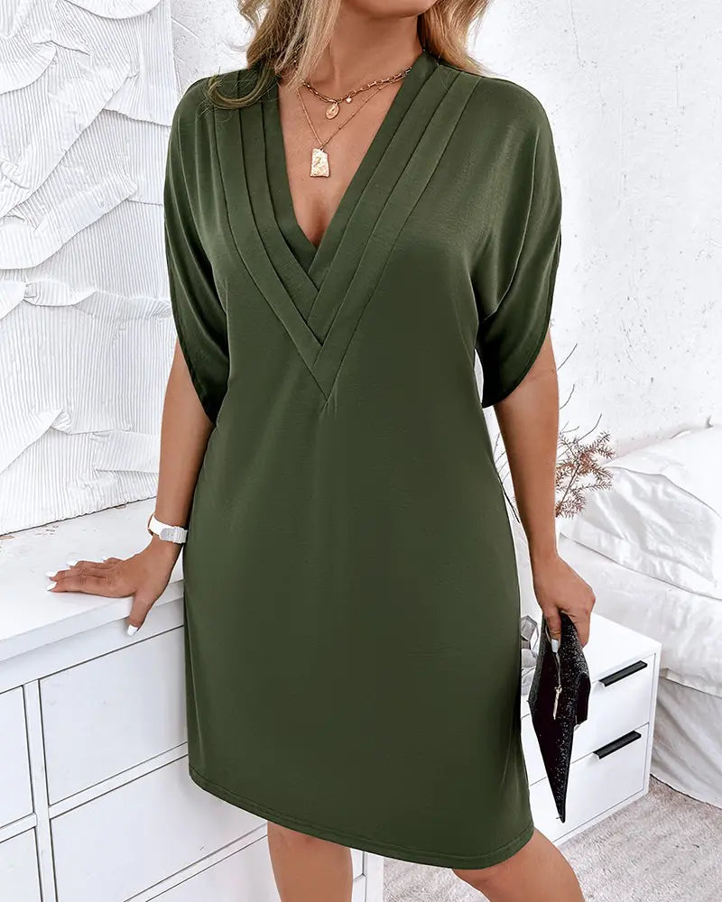 Drune | Damen V-Ausschnitt-Kleid