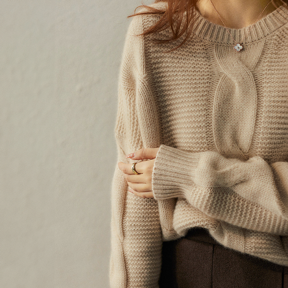 Drune | Cashmere Couture Cable-Knit Pullover