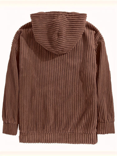 Drune | Corduroy Komfort Hoodie Sweatshirt