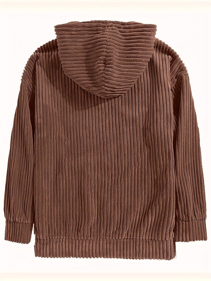 Drune | Pullover Mit Kapuze Aus Cord