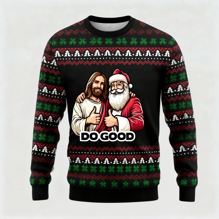 Drune | Schrullig, Gemütlich & Festlich: Der Lustige Muster Druck Weihnachts-Pullover